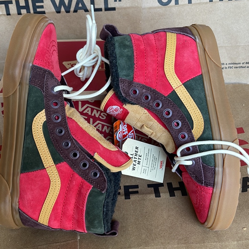 Vans Sk8-Hi 46 MTE Dx Poinsettia /Forest Night sneakers WMNS boots - Picture 12 of 16